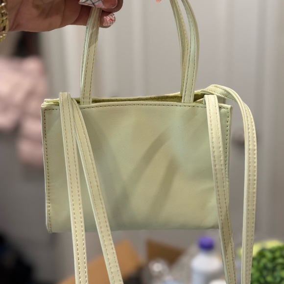 Telfar Women's Mini Bag in Light Yellow - Picture 2 of 5